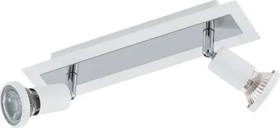 Produktbild von SARRIA Spot - L30 x B7 cm - weiß, chrom - 2X4,5W inkl. - IP20