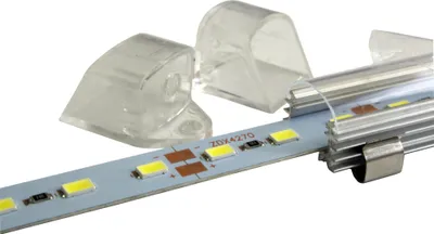 Zdjęcie produktu dla 1x Taśma LED 1m Taśma 72 SMD LED Ciepła biel Zimna biel Oświetlenie podszafkowe Profil aluminiowy Listwa aluminiowa Szyna 1m 12V DC Zasilacz Transformator Zestaw taśma LED + ramka Ciepła biel