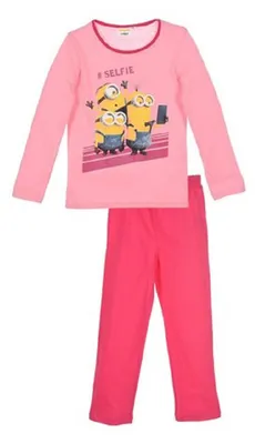 Produktbild von Minions Schlafanzug Langarm Pyjama-Set Kinder Mädchen, Größe:98