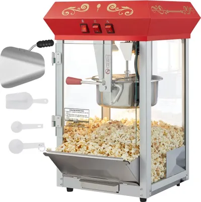 Produktbild von Popcornmaschine - 850W Popcornautomat - 8oz Popcorngerät - perfekte Snackmaschine - ideal für Partys und Events