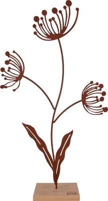Produktbild von UNUS Deko Aufsteller Blume Silhouette Metall groß aus Rost