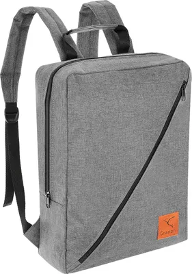 Produktbild von Granori Handgepäck Rucksack 40x30x10 cm - Leichte kleine Kabinengepäck Reisetasche 12 l für Flug mit Lufthansa in grau