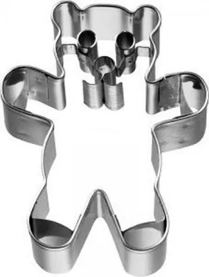 Immagine prodotto di Tagliabiscotti Birkmann, orsetto, con rilievo interno, tagliabiscotti, stampo per biscotti, biscotto, biscotti, acciaio inox, 6,5 cm, 198548