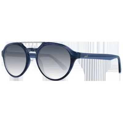 Immagine prodotto di Web - Occhiali da sole da uomo WE0278- Forma rotonda, colore grigio, lenti grigio-blu sfumate,