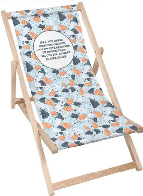 Produktbild von Dreamroots Liegestuhl klappbar Holz,bis zu 130 kg, Sonnenliege klappbar mit 3-stufiger Neigungsregulierung der Rückenlehne, Papa perfekte Geschenk