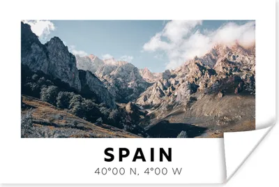 Produktbild von MuchoWow® Poster Spanien - Berge - Sommer 60x40 cm - Schlafzimmerdekoration