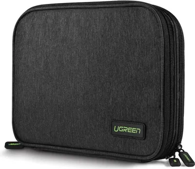 Produktbild von Ugreen Festplattengehuse HDD SSD Telefonkabel Zubehr 24,5 x 17,5 x 5 cm grau (50147 LP149)