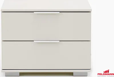 Image de Table de chevet Easy Plus, blanc mat