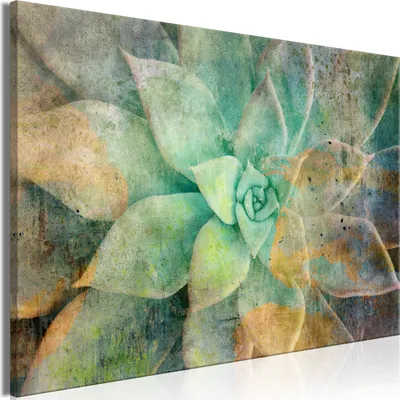 Produktbild von Italienischer Leinwand Leinwandbild - Blooming Tones (1 Part) Wide 120x80 cm Blumen b-C-0915-b-a