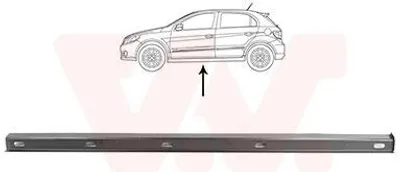 Produktbild von VAN WEZEL 5894105 Schweller Reparaturblech Einstiegblech Innen Vorne Links für VW Golf V Schrägheck (1K1) TOURAN (1T1, 1T2) Golf V Variant (1K5)