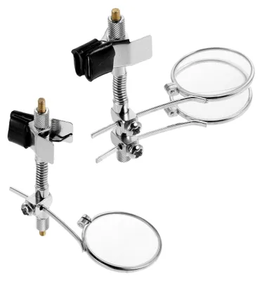 Produktbild von 2 Juwelierlupen: Tragbare 25-mm-Brillenlupe mit 5-facher Vergrößerung und Clip für Uhren- und Schmuckreparaturen