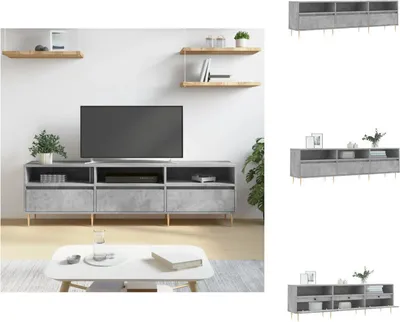 Immagine prodotto di mobile TV vidaXL grigio cemento 150x30x44,5 cm materiale a base di legno - Mobili TV