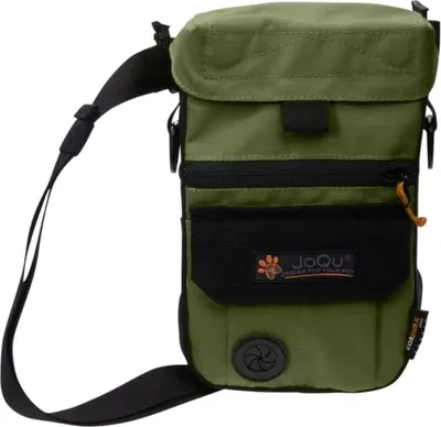 Immagine prodotto di JoQu sacchetto per snack per cani, verde oliva, grande sacchetto per crocchette per cani