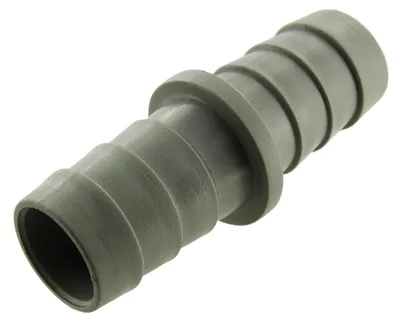 Ablaufschlauchverbindung 21 mm x 21 mm, Kunststoff, grau