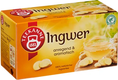 Immagine prodotto di TEEKANNE 069409 TEEKANNE Ingwer Tee 18 Portionen