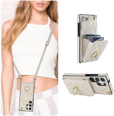 Productafbeelding van Telefoonhoes voor Samsung Galaxy S25 Ultra - Met Kaartsleuf en Strap