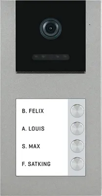 Produktbild von BALTER EVO-AP Grau RFID 2-Draht BUS IP54 Türstation für 4 Teilnehmer 120° Weitwinkelkamera