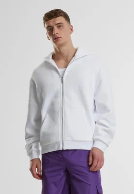 Zdjęcie produktu dla Bluza męska Urban Classics Fluffy Zip Hoody biała - S