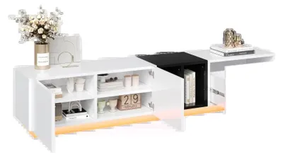 Produktbild von TV-Schrank, modernes Design, funktionale Aufbewahrung, Weißer TV-Schrank