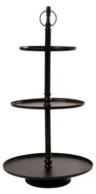 Produktbild von Mars & More etagere oval 3-fach schwarz 100cm