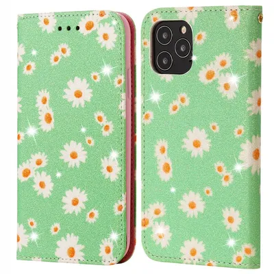 Produktbild von König Design Hülle kompatibel mit Apple iPhone 12 / 12 Pro Kunstleder Handyhülle - Handy Case Grün