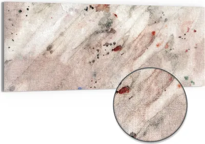 Produktbild von DEQORI Hybrid Leinwand Bild 150x60 cm 'Sanfte Aquarellmystik' Wandbild Glas flach modern