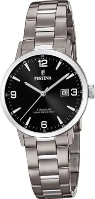 Produktbild von Festina Titan Damen Uhr F20436/3 Analog Armband-Uhr silber Klassik D2UF20436/3