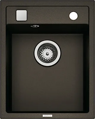 Produktbild von NABER Spüle ANGOLA 40 in LAVA mit Drehexcenterbedienung / Cin-Nagranit / Granitspüle
