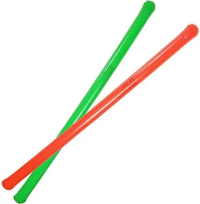 Produktbild von 2x Schwimmnudel 160 cm Wasser aufblasbare Schwimmhilfe Pool Schwimmstange rot + grün