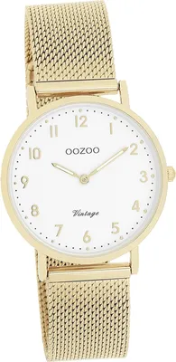 Produktbild von Oozoo Metall Damen-Herren Uhr Analog Quarzuhr Armband gold Vintage Series D2UOC20347