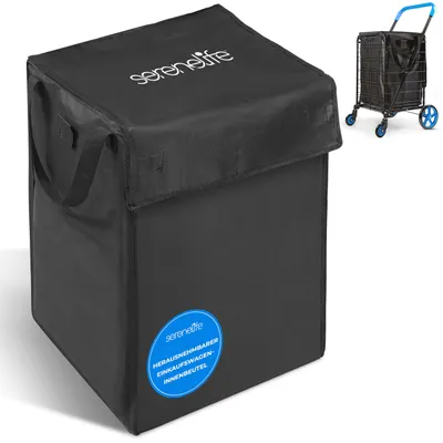 Productafbeelding van SereneLife boodschappentas, inzetstuk voor winkelwagens, tas voor boodschappenwagens