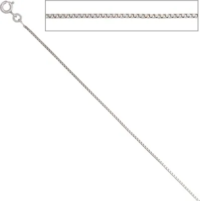 Produktbild von JOBO Venezianerkette 333 Weißgold 0,9 mm 45 cm Gold Kette Halskette Federring