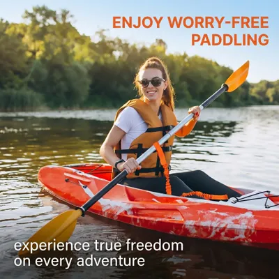 Immagine prodotto di Corda di sicurezza elastica per racchetta da kayak, antiscivolo, ideale per kayak, canoa e SUP