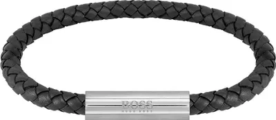 Image de BOSS JEWELLERY BRAIDE LEATHER 1580152 Bracelet pour homme
