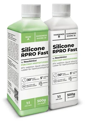 Silikonkautschuk 1:1, schnellhärtend, 1 kg, für Formen
