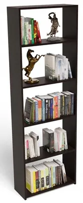 Produktbild von MATKAM Offenes Regal 60/24 EX3, Perfekt für Büro und Zuhause, Hochwertige Materialien, langlebig und robust, einfache Montage (Wenge)