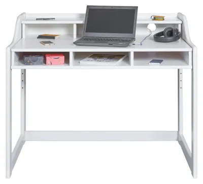 Productafbeelding van Inter Link Kinderbureau, model Kids Learning, wit, massief hout