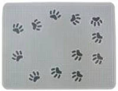 Image de Tapis pour chat robuste avec fond antidérapant et motif de pattes