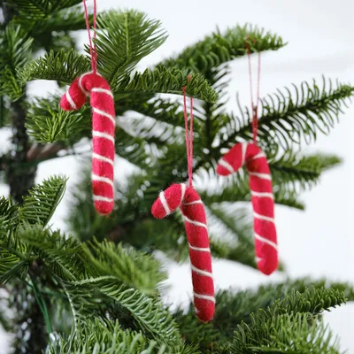 Produktbild von 3 Zuckerstangen aus Filz 12cm