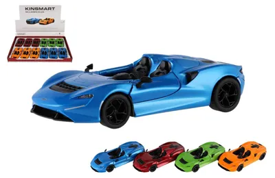 Image de Voiture Kinsmart McLaren Elva en métal/plastique, 13 cm, à remonter, 4 couleurs, lot de 12 pièces dans une boîte