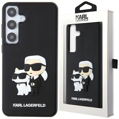 Produktbild von Etui Karl Lagerfeld 3D Gummi Karl&Choupette Na Samsung Galaxy S24 - Czarne