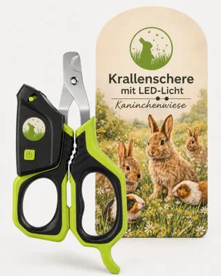 Productafbeelding van Nagelschaar voor konijnen en cavia's - roestvrij staal - met ledlicht