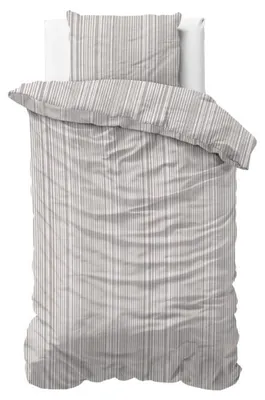 Imagen del producto de Sleeptime, diseño a rayas, color taupe, 140 x 220 cm