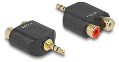 Obrázek produktu pro DeLOCK 65365, 3.5mm, 2xRCA, Černá