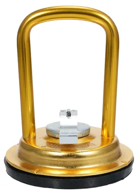 Image de Outil de débosselage pour voitures, outil de débosselage en alliage d'aluminium avec ventouse pour la réparation des bosses sur les voitures, le verre, le carrelage et les miroirs (doré)