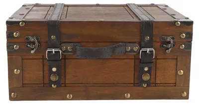 Productafbeelding van Vintage houten opbergdoos met een multifunctioneel ontwerp