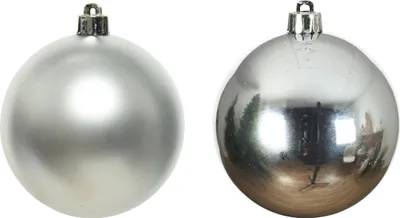 Produktbild von Weihnachtskugeln Glas 2,5cm 24 Stück - Silber