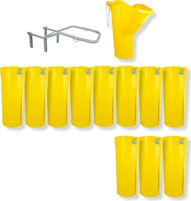 Produktbild von Profi Bauschuttrutsche Schuttrutsche Schuttrutschen Schuttrohr SET (13-tlg 12 m)