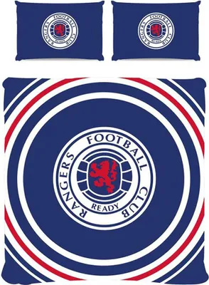 Obrázek produktu pro Rangers FC - Pulse - Oboustranná souprava ložního prádla TA9079 (jednolůžko) (královská modrá/bílá/červená)