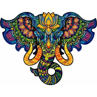 Produktbild von PUZZLER Holzpuzzle Heiliger Elefant 160 Teile